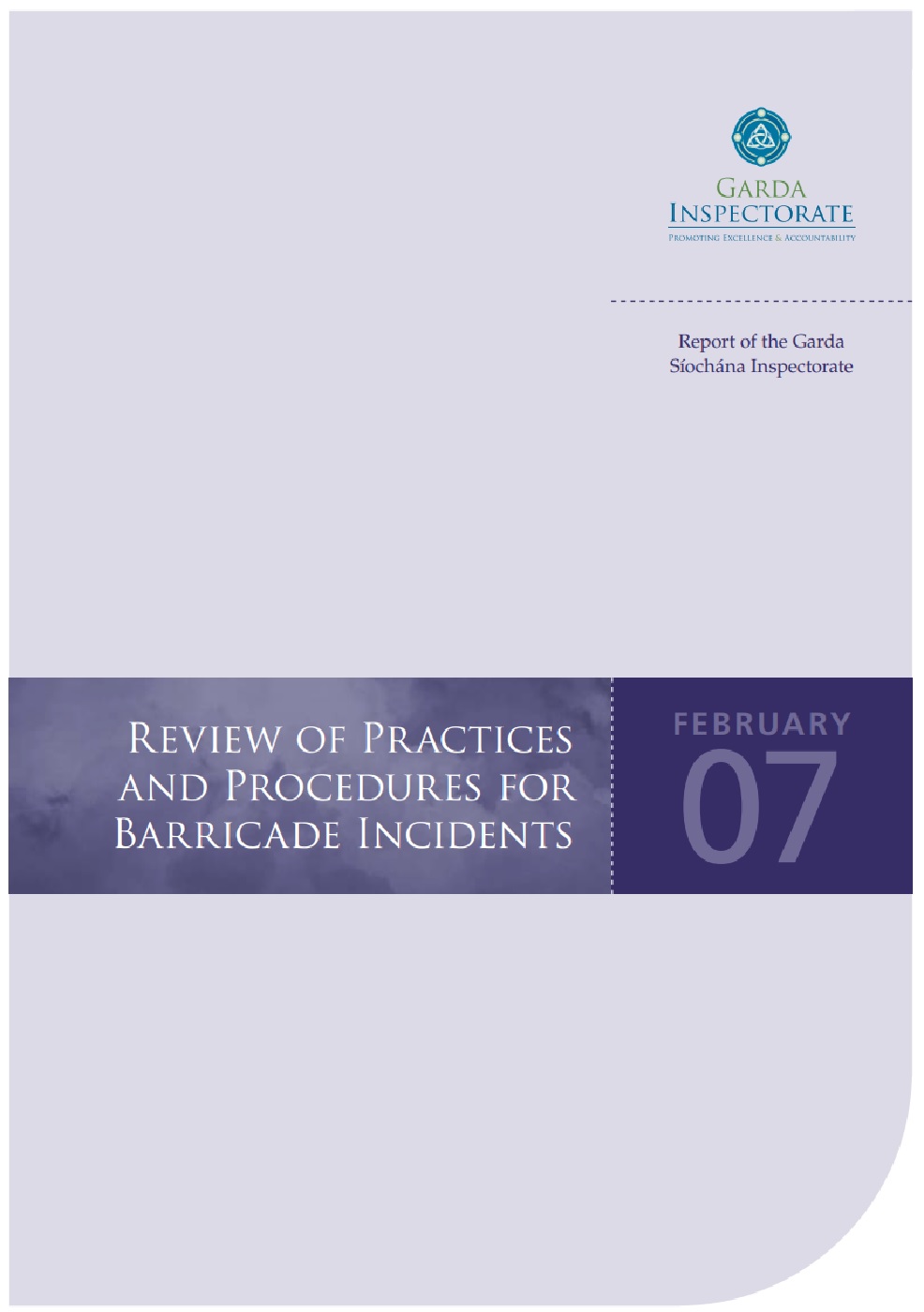 Cover of Review of Practices and Procedures for Barricade Incidents. Click to Open.