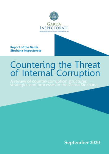 Cover page of the countering the threat of internal corruption. Click to open report. 