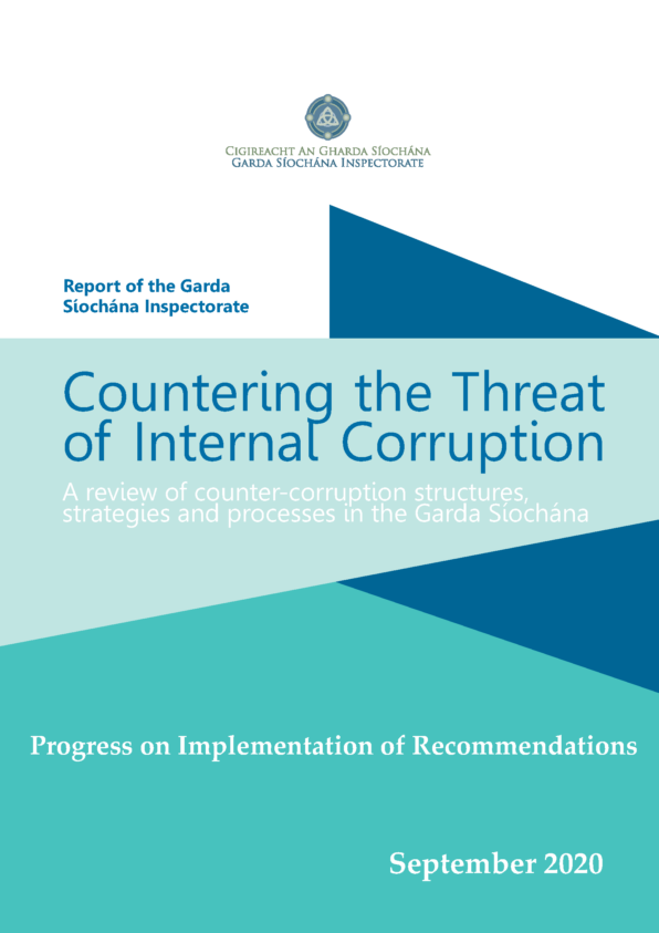 Cover Progress on Implementation of Recommendations from the Countering Corruption Report on the Progress. Click to open