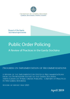 Cover of public order policing progress cover