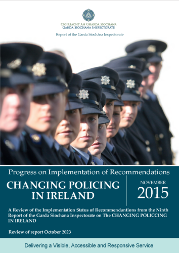 Click to open progress report of changing policing in Ireland. 